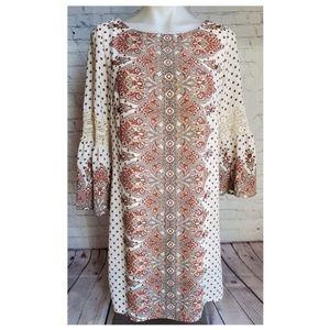 Paisley Dress Boho Lined Printed Paisley Dress